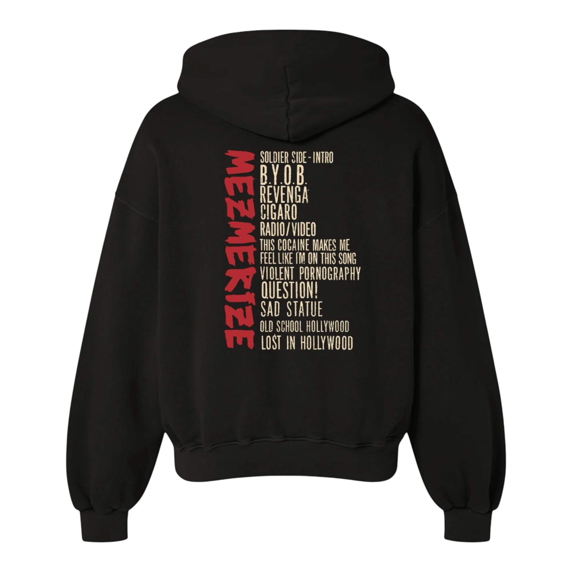 Mezmerize Tracklist Hoodie - Image 3